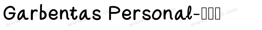 Garbentas Personal字体转换